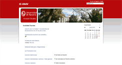 Desktop Screenshot of ie.adistancia.unav.es
