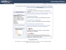 Tablet Screenshot of innopac.unav.es